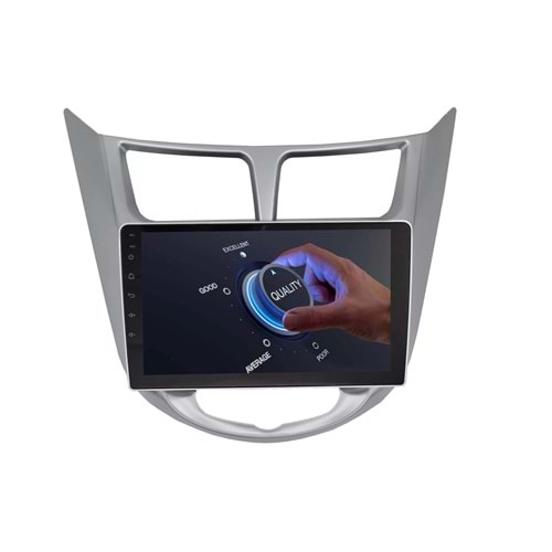 Hyundai Accent Blue Gri 9 İnç Multimedya Teyp Çerçevesi