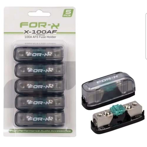 Forx X-100AF 5'li Paket 100A Sigorta