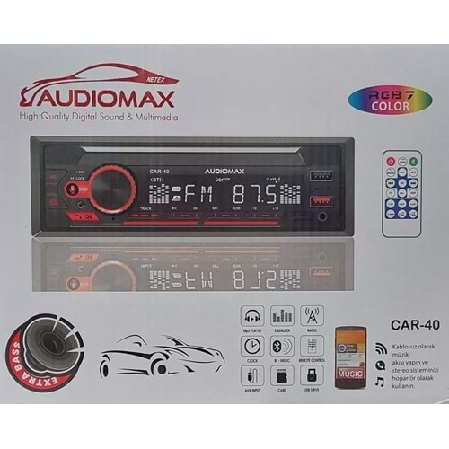 Audiomax Car-40 Oto Teyp