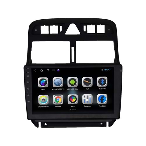 Peugeot 307 2001-2008 9 İnç Multimedya Teyp Çerçevesi
