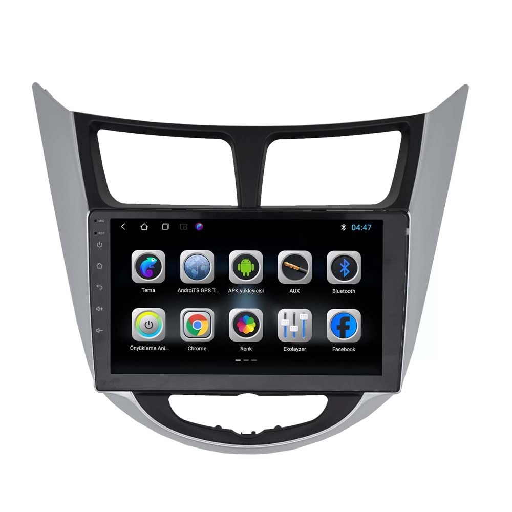 Hyundai Accent Blue Siyah-Gri 9 İnç Multimedya Çerçeve