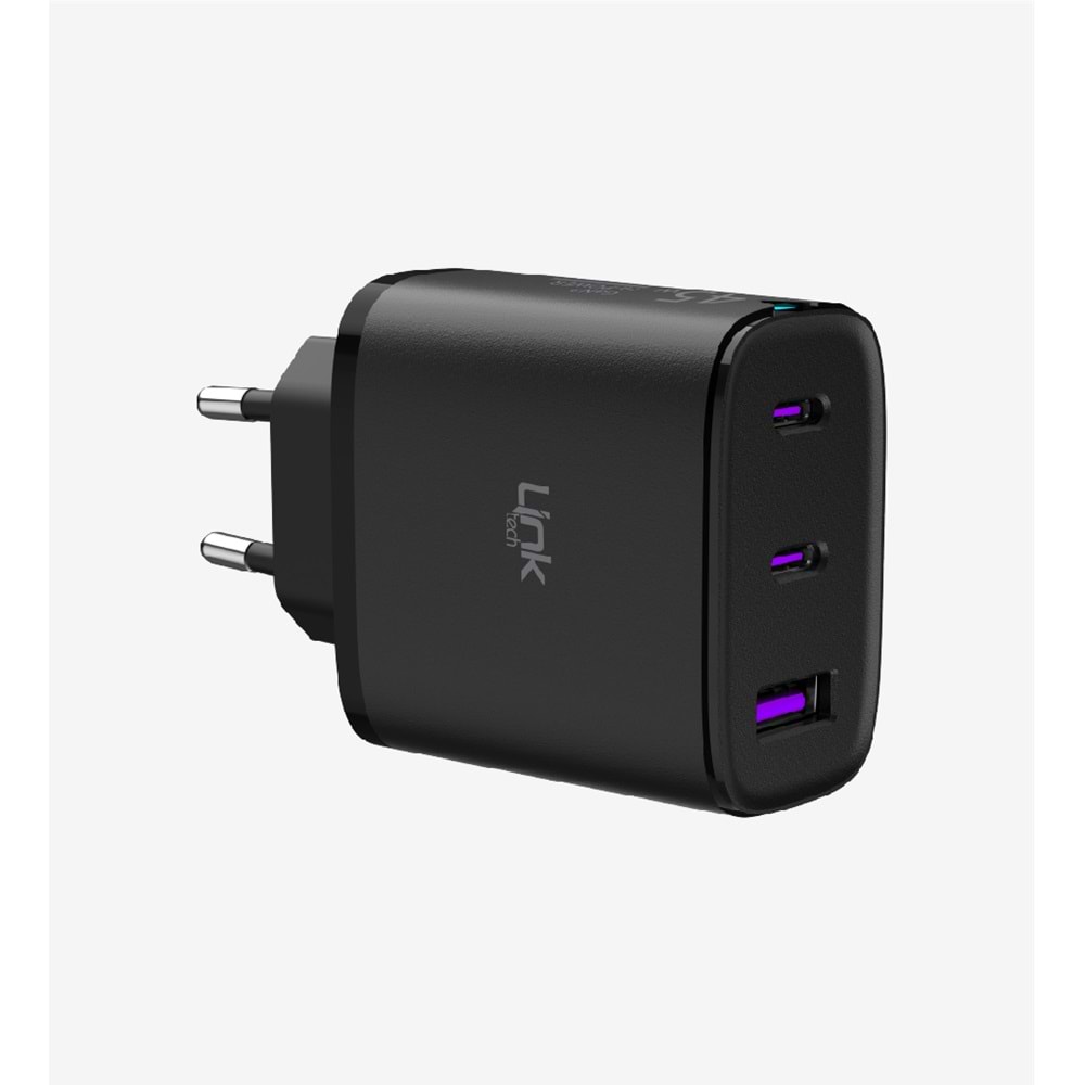Linktech C317 45W 3 Çıkışlı Hızlı Şarj Adaptörü