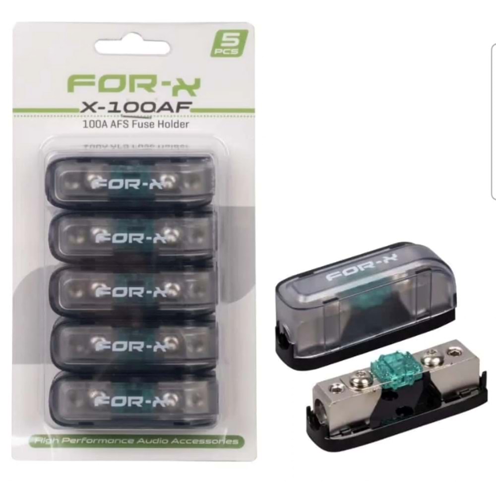 Forx X-100AF 5'li Paket 100A Sigorta