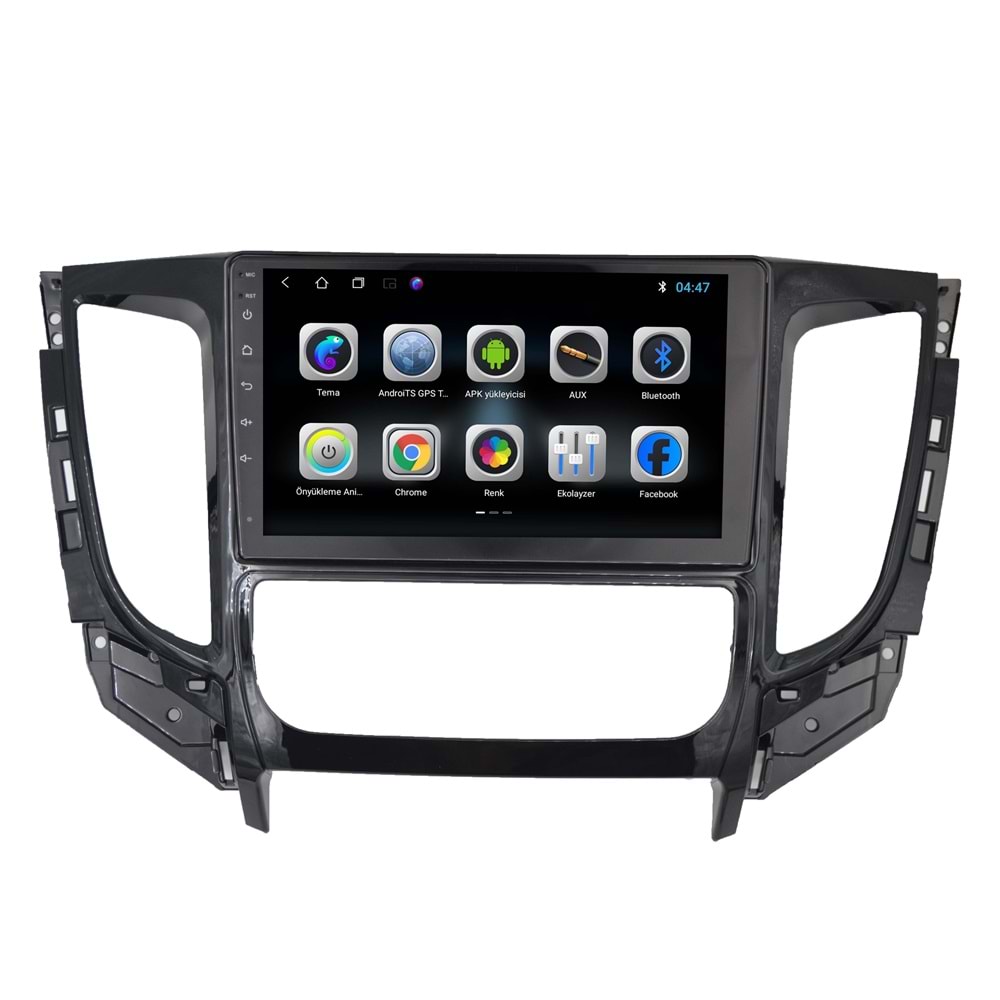 Mitsubishi L200 2015-2020A/C Dijital 9 İnç Multimedya teyp Çerçeve