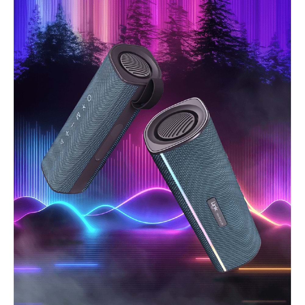 Linktech R127 Premium Bluetooth Hoparlör IPX5 Sertifikalı