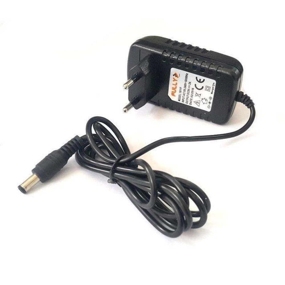 Fully 1611F 9V 2A Plastik Kasa 5.5×2.5mm Adaptör