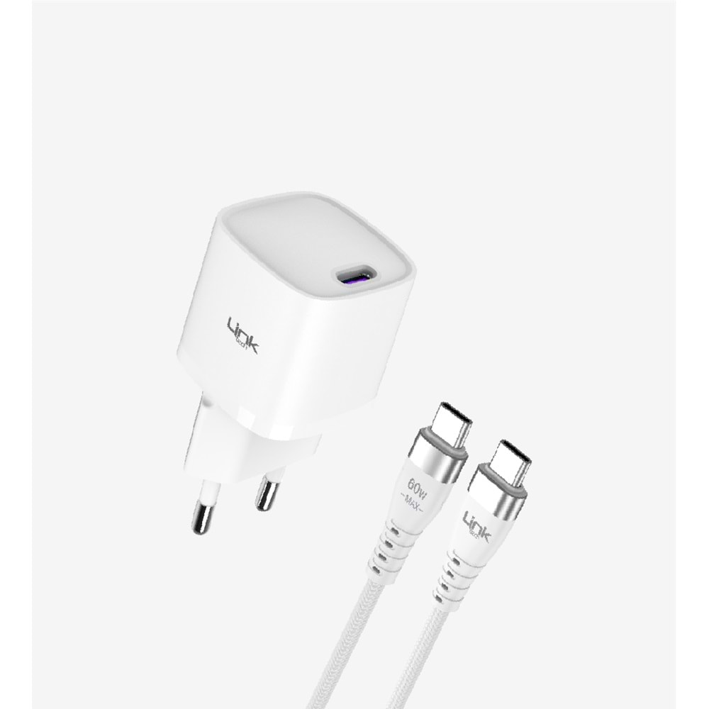 Linktech G842 Premium Tip-C Kablolu 20w Şarj Aleti