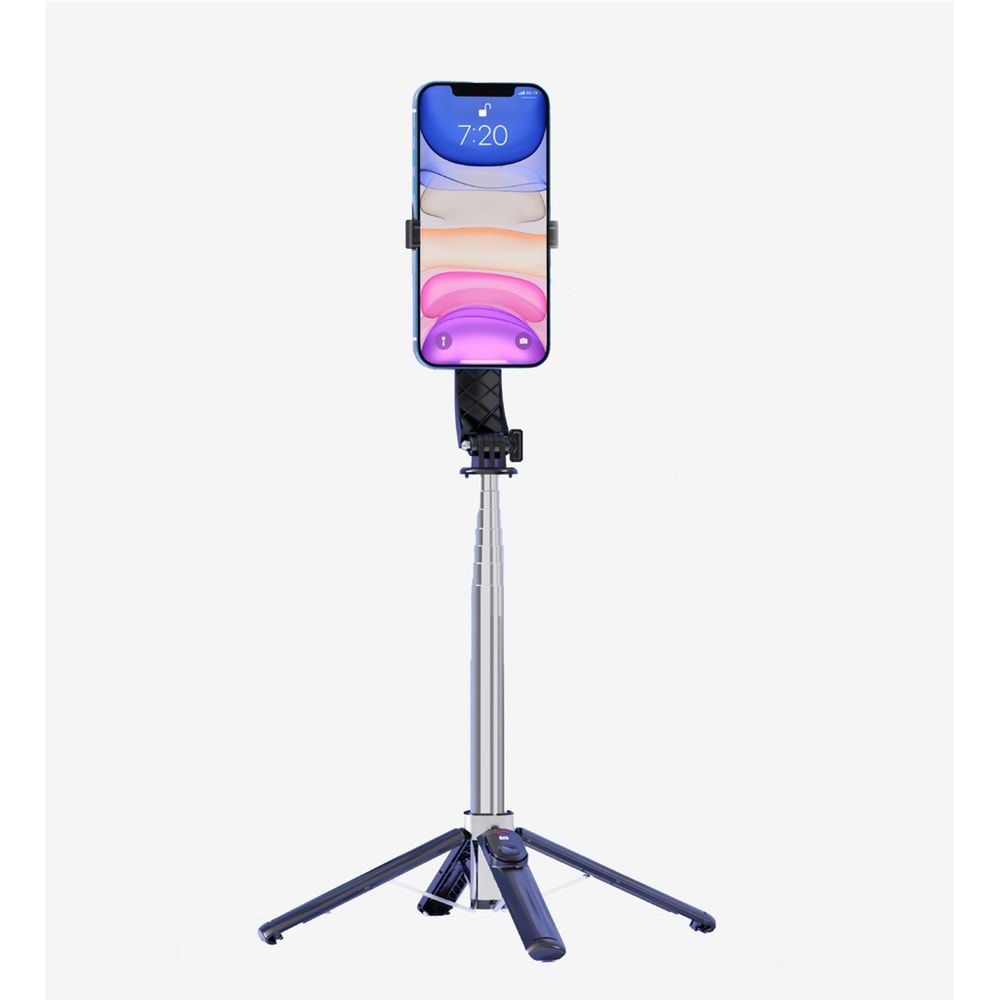 Linktech H876 Premium Mini 4'lü 1 Arada Saplı Telefon Tutacağı