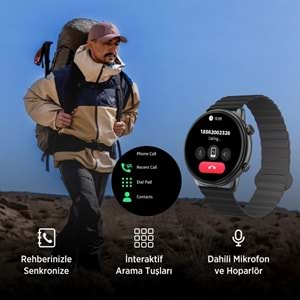 BİX SW02AI 1.43” AMOLED Ekranlı ChatGPT Destekli Akıllı Saat Siyah/Gri