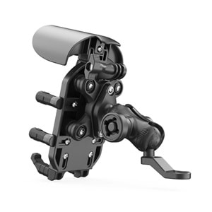 BİX BMPH05 Güneş ve Yağmur Korumalı Ayna Bağlantılı 360° Derece Motosiklet Bisiklet Telefon Tutucu