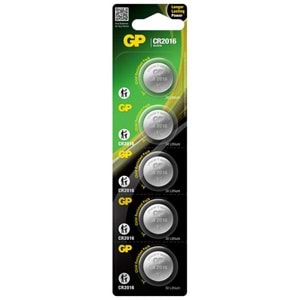 GP CR2016 Lityum Pil 5'li