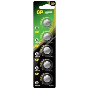 GP CR 1620 Lityum Pil 5'li