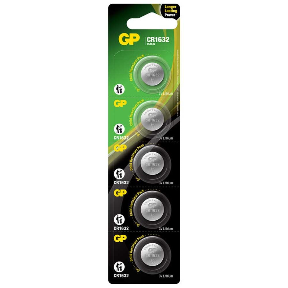 GP CR 1632 Lityum Pil 5'li