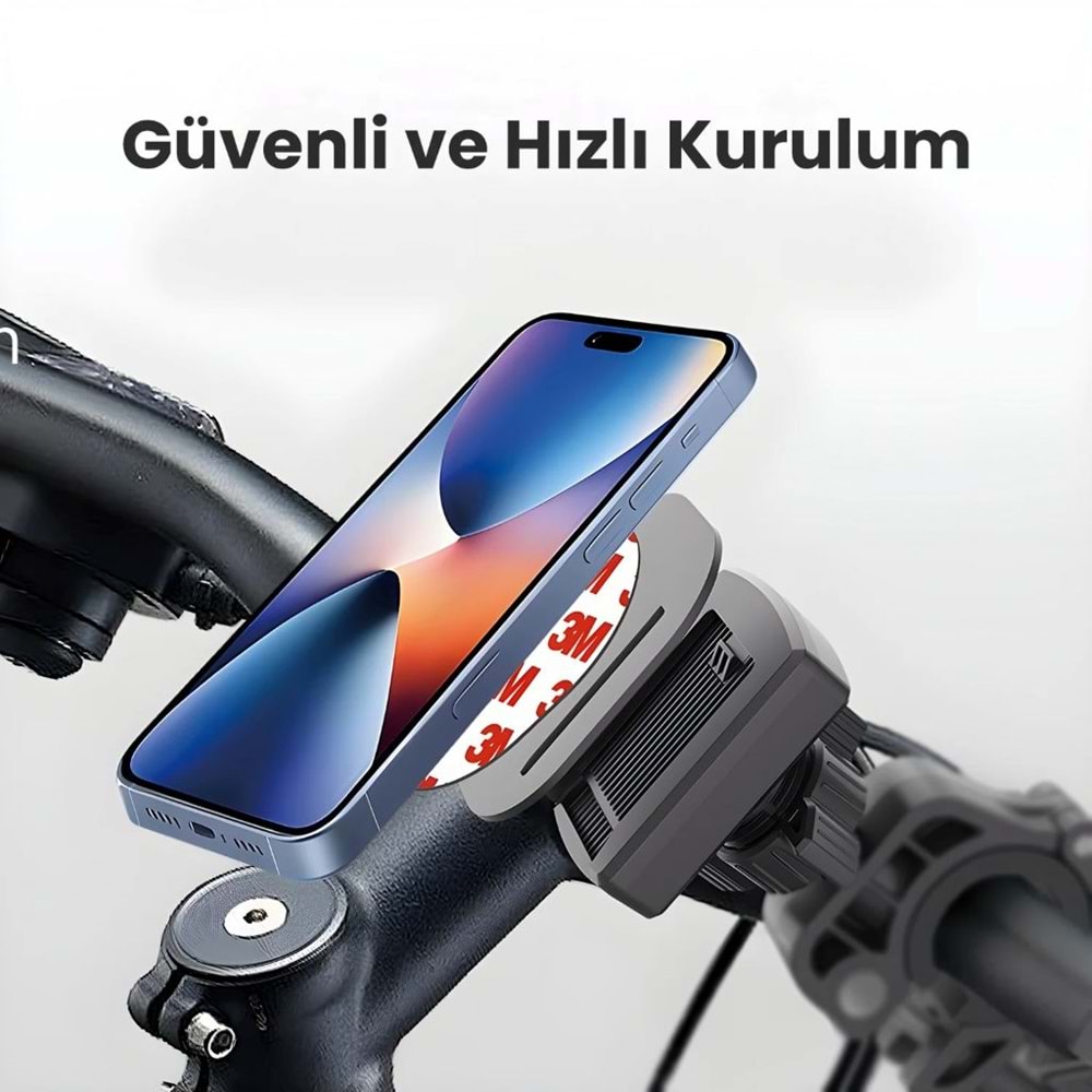 Bix BPH06 Bisiklet / Motosiklet Telefon Tutucu – Hızlı Kilit Gidon Tabanlı