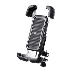 BİX BPH02 360° Derece Ayarlanabilen Gidon Bağlantılı Bisiklet Motosiklet için ABS Telefon Tutucu